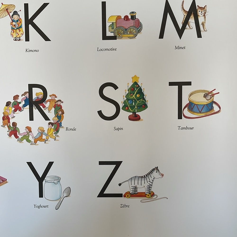 NEW Nursery FRENCH ALPHABET POSTER - Picture 8 of 11